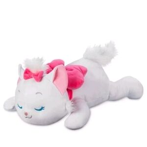 Disney White and Pink Plush Cat Toy